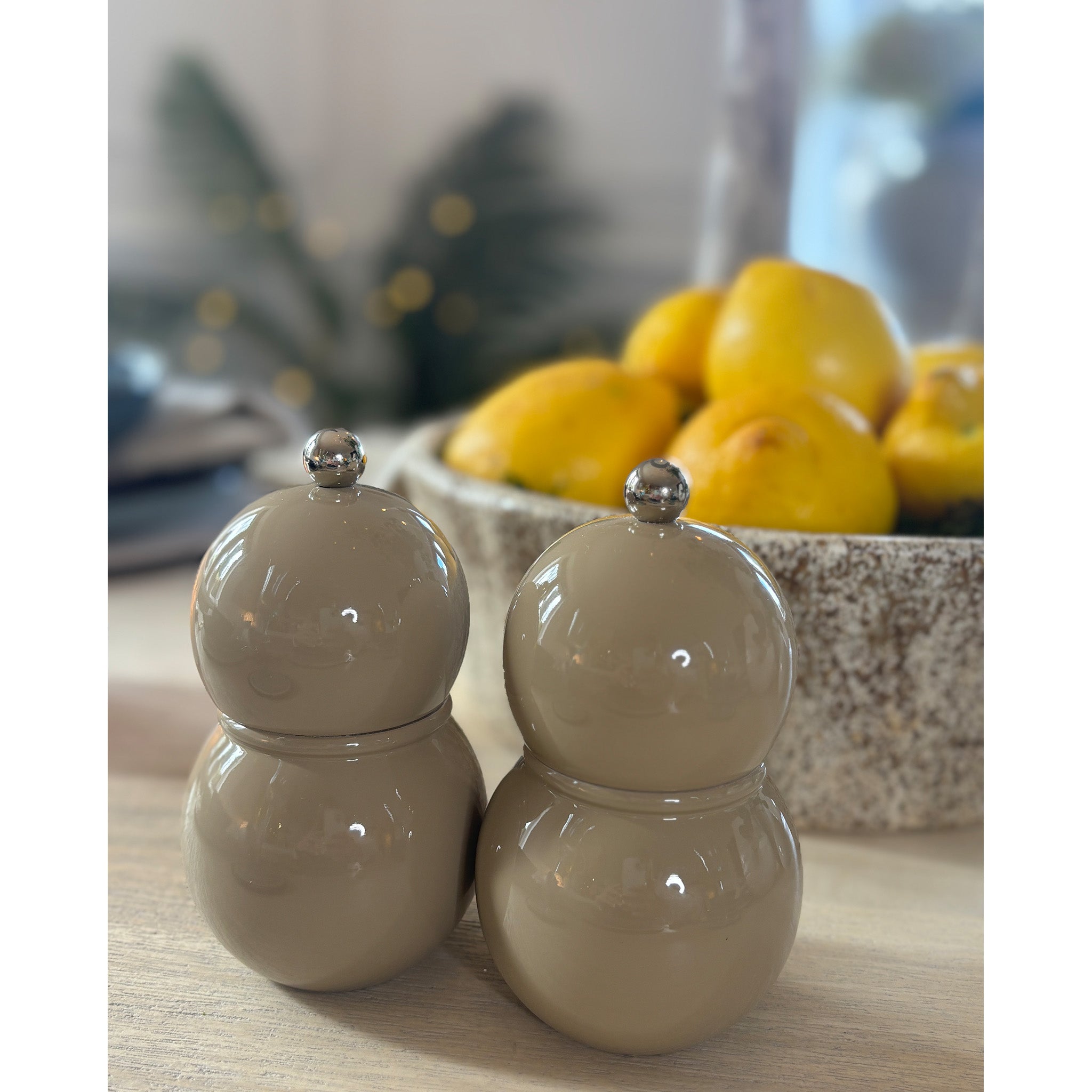 Bobbin Salt & Pepper Grinder in Taupe